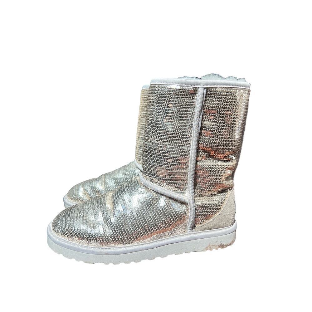 Ugg Sequin Sparkle Classic Boot Size 8 - image 1